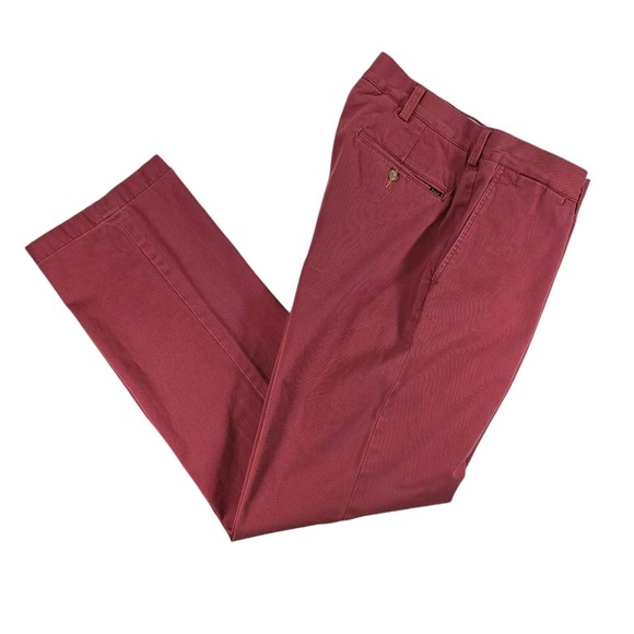 Polo Ralph Lauren Chino Pants Mens 34x32 Red Classic Fit Casual Preppy - Picture 7 of 10